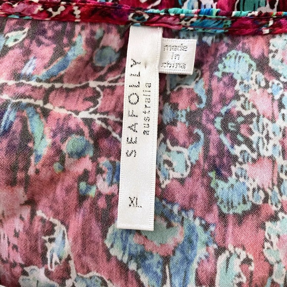Seafolly Tapestry Long Line Casablanca Kaftan XL - Picture 12 of 15